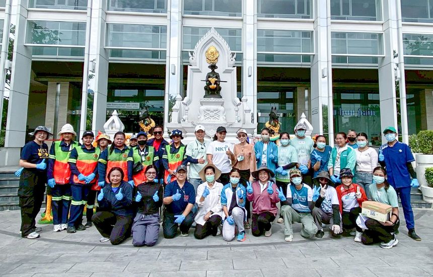 โรงพยาบาลนครธน จัดกิจกรรมขยะกำพร้าสัญจร ครั้งที่ 55